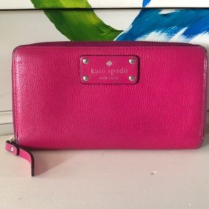 Kate Spade pink leather wallet